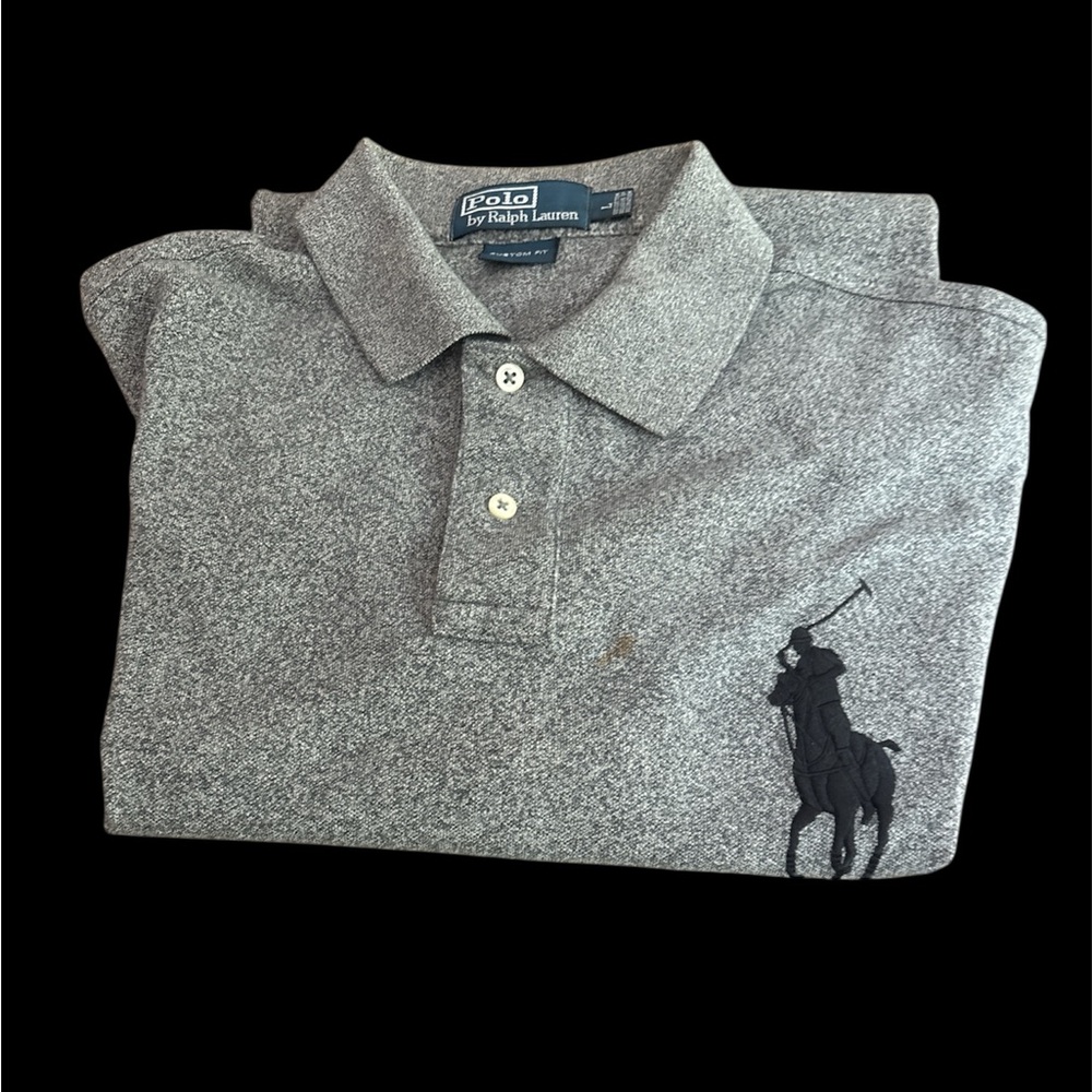 Polo by Ralph Lauren Gray Heathered Polo Shirt